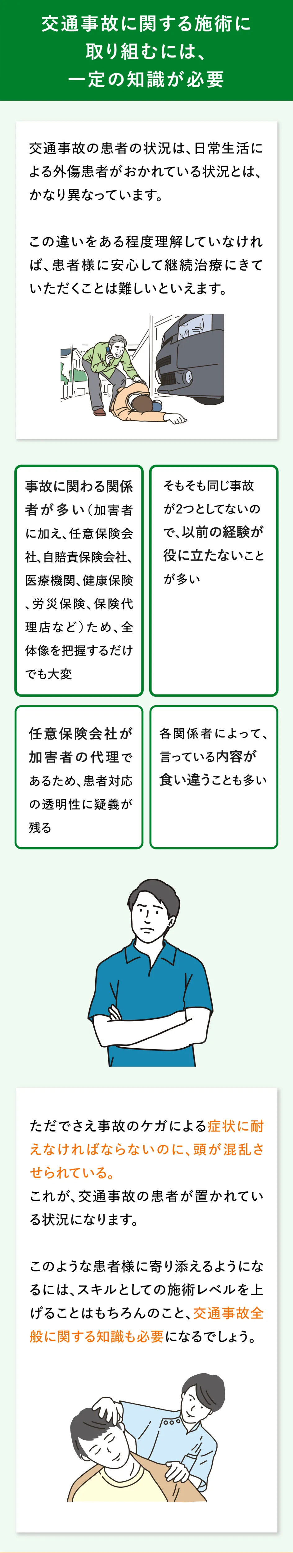 施術に取り組む知識